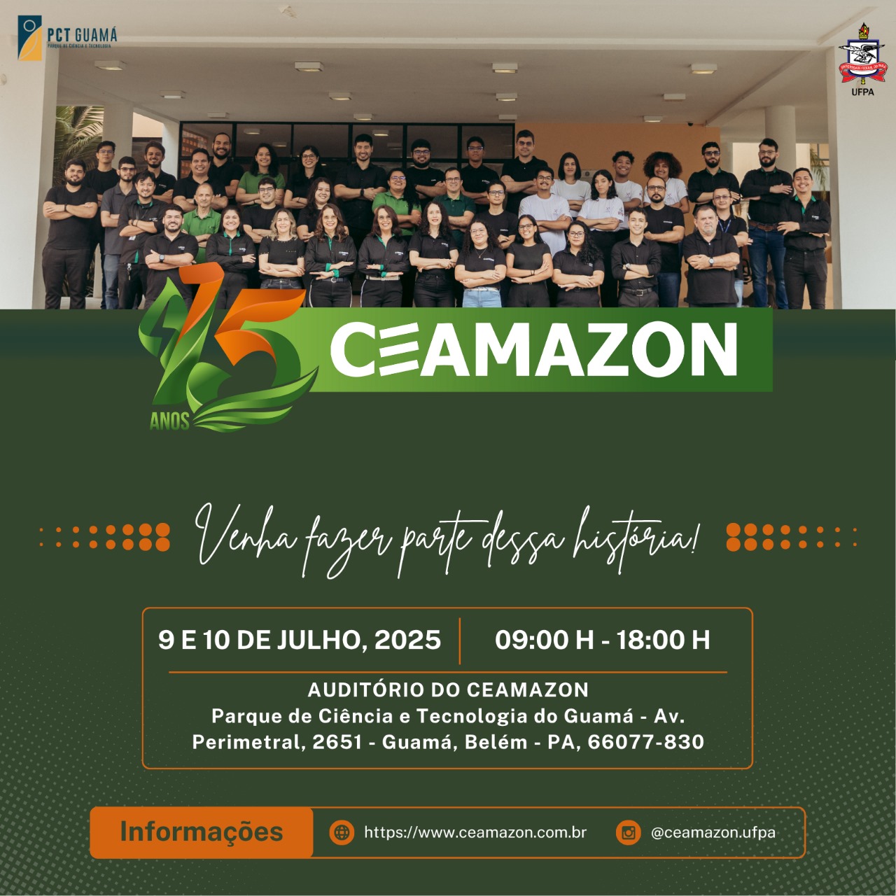 Imagem da notícia: | CONVITE SEMINÁRIO 15 ANOS DO CEAMAZON
